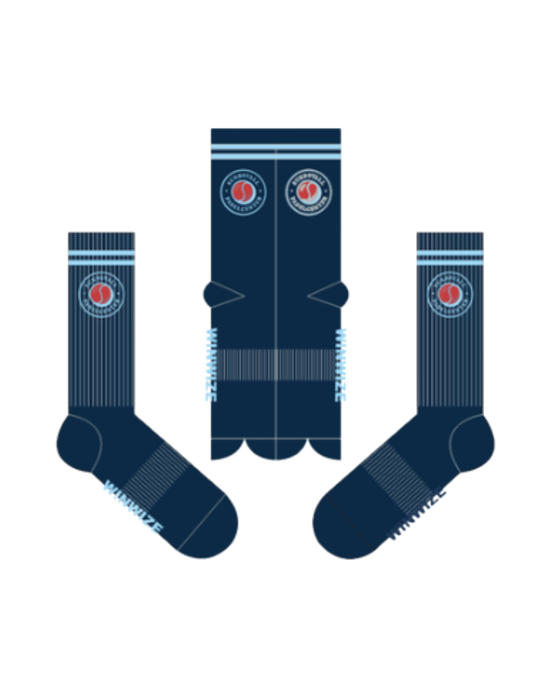 WINWIZE socks — custom knitted design