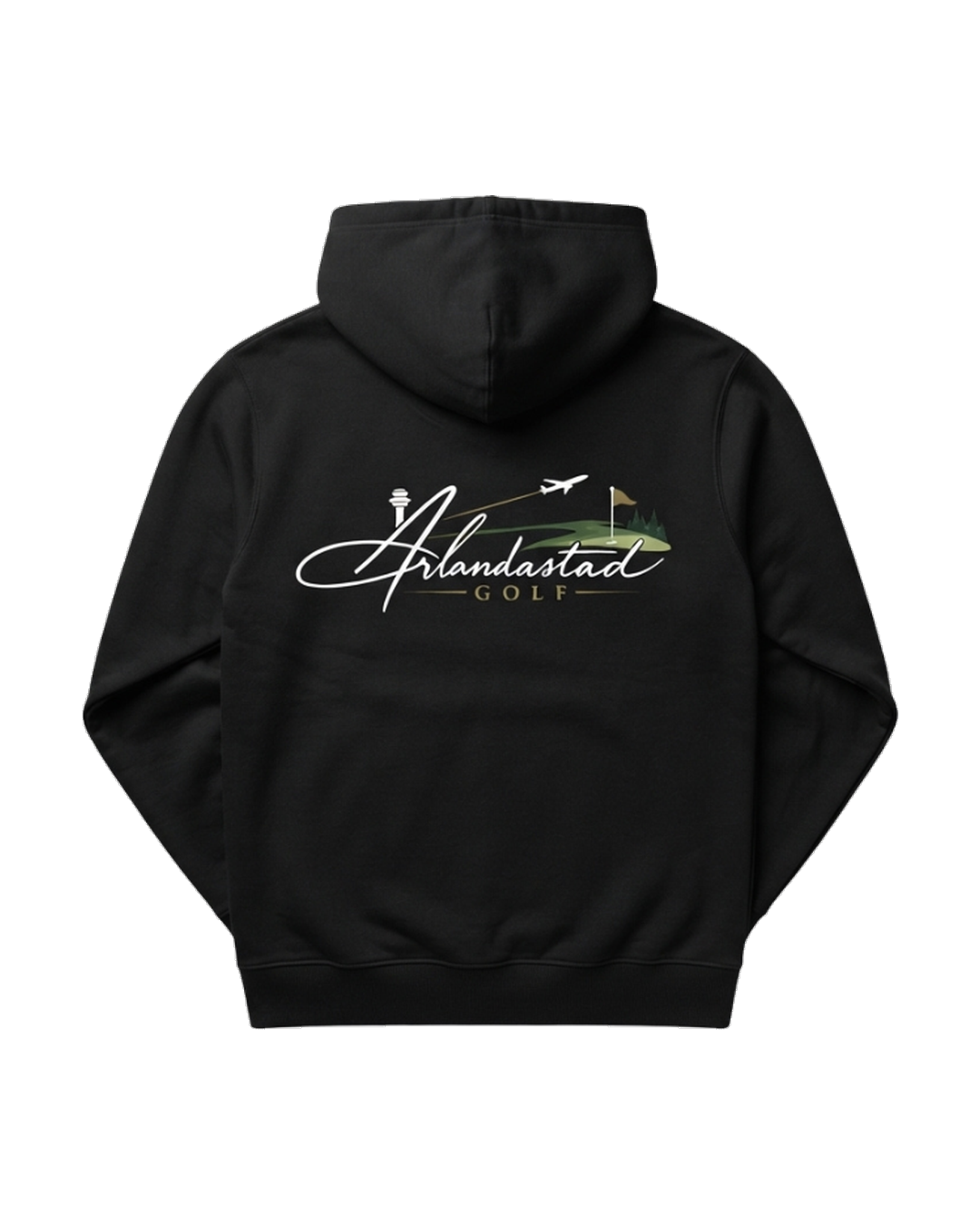 Arlandastad GOLF hoodie — full back print