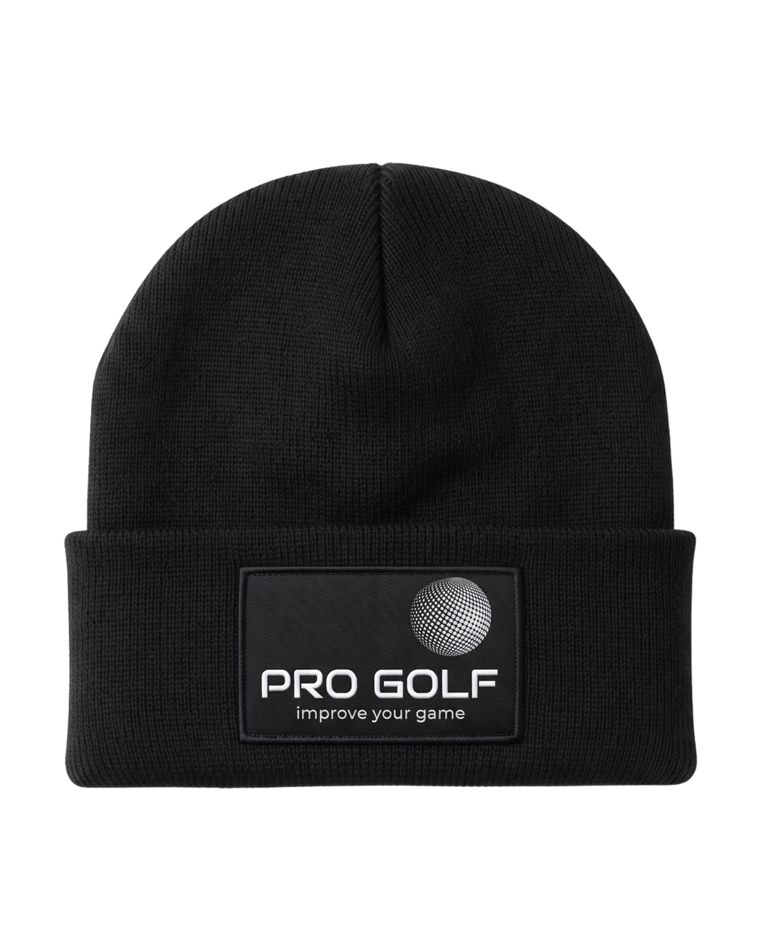 PRO GOLF beanie — woven front patch