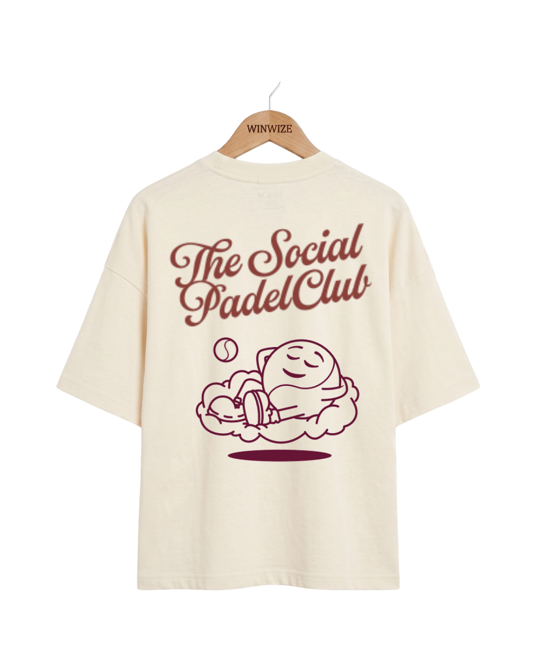 The Social PadelClub tee — back print